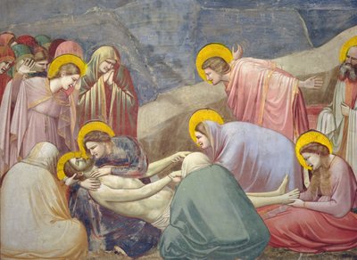 Lamentation over the Dead Christ (detail) by Giotto di Bondone